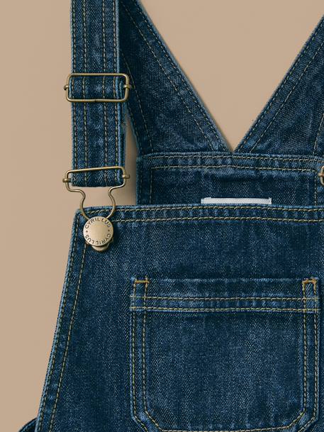 Robe salopette en denim fille Denim brut 3 - vertbaudet enfant 