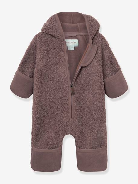 Combinaison en polaire teddy MATADEL Bébé MINI A TURE bleu nuit+prune 7 - vertbaudet enfant 
