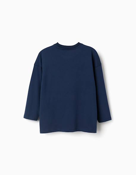 T-shirt en coton à manches longues et imprimé avengers Bleu foncé 2 - vertbaudet enfant 