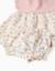 Robe bi-matière avec motif floral Rose 2 - vertbaudet enfant 