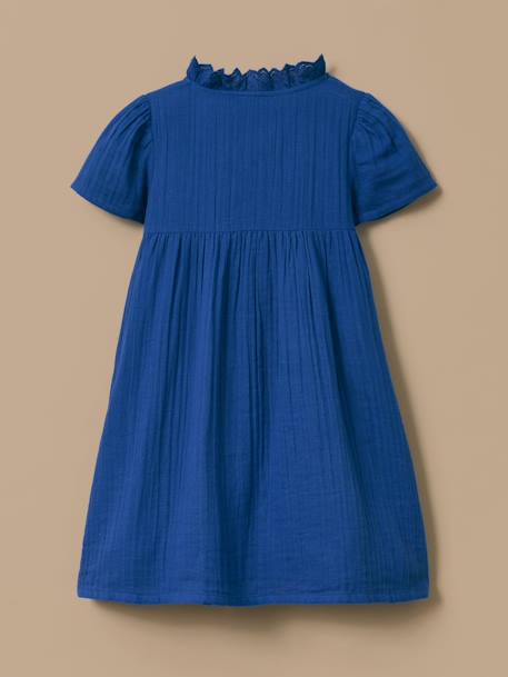 Robe en gaze de coton fille Outremer 2 - vertbaudet enfant 