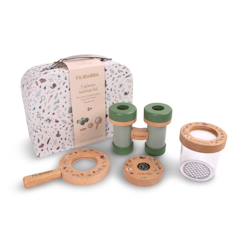 Jouet-Jeux d'imitation-Kit explorateur enfant avec jumelles, boussole et loupe