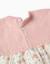 Robe bi-matière avec motif floral Rose 4 - vertbaudet enfant 