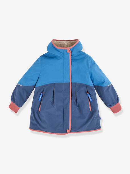 Veste d'hiver fille doublée AINA MUKKA finkid marine+violet 1 - vertbaudet enfant 