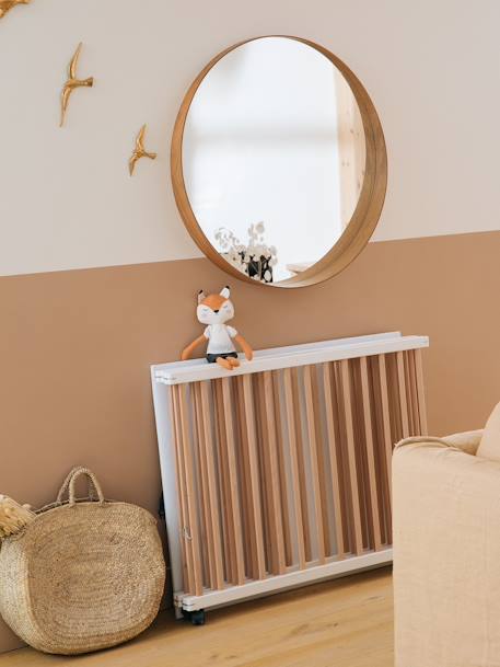 Parc en bois pliant bicolore naturel/blanc+blanc+naturel 9 - vertbaudet enfant 