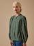 Chemise à carreaux fille Carreaux vert 5 - vertbaudet enfant 
