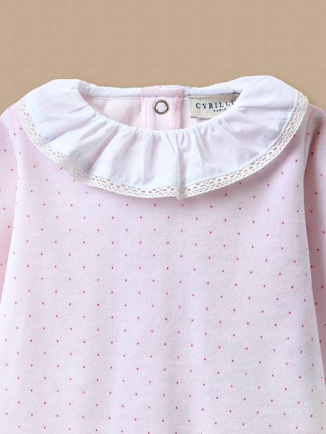 Dors-bien en velours bébé Micro pois bordeaux 2 - vertbaudet enfant 