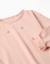 T-shirt en coton à manches longues avec imprimé et ourlet volanté Blanc+Rose clair 6 - vertbaudet enfant 
