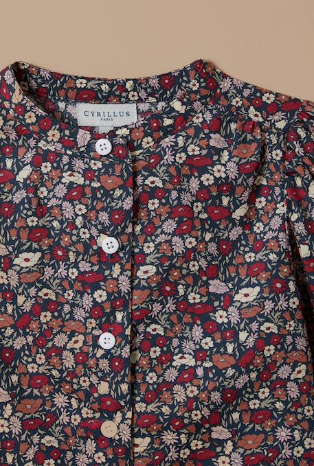 Chemise fille petal&daisy - made with liberty fabrics Liberty petal and daisy 2 - vertbaudet enfant 