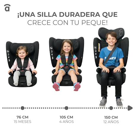 Siège auto 76-150 cm neocare Gris+Noir 12 - vertbaudet enfant 