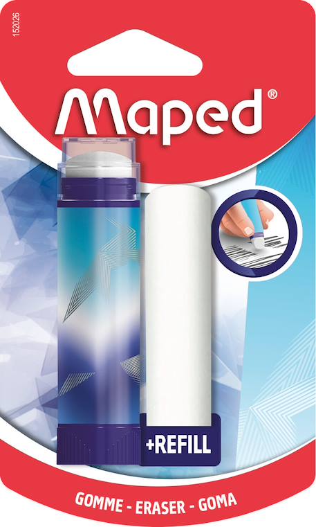 Gomme tube protégée retractable Bleu 1 - vertbaudet enfant 
