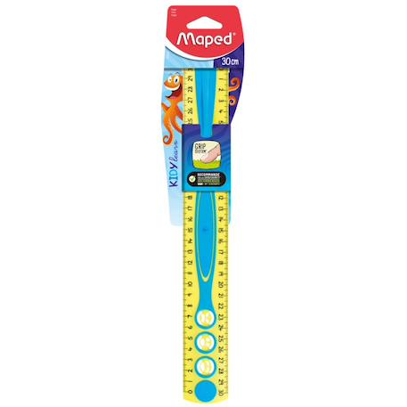 Set de règles d'apprentisssage Jaune bleu 2 - vertbaudet enfant 