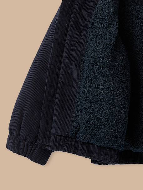 Blouson garçon en velours Marine 2 - vertbaudet enfant 
