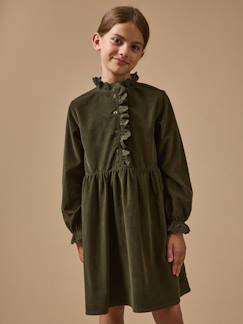 -Robe fille en velours