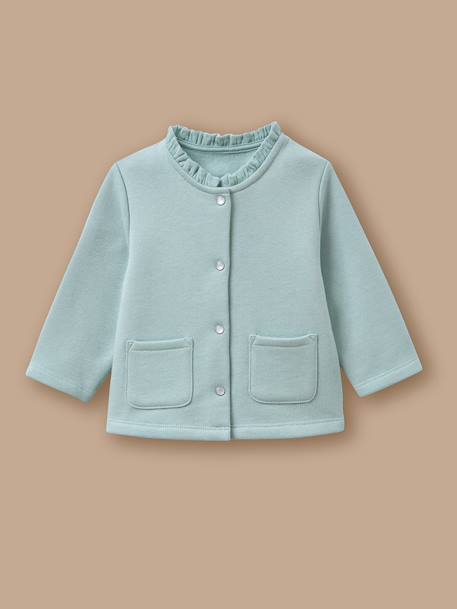 Bébé-Pull, gilet, sweat-Gilet-Cardigan en molleton bébé
