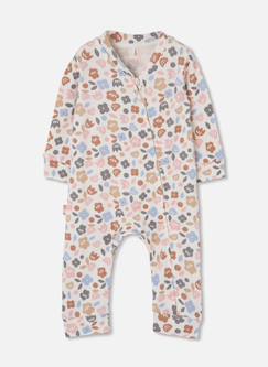 Bébé-Pyjama, surpyjama-Pyjama bébé imprimé fleurs fermeture éclair