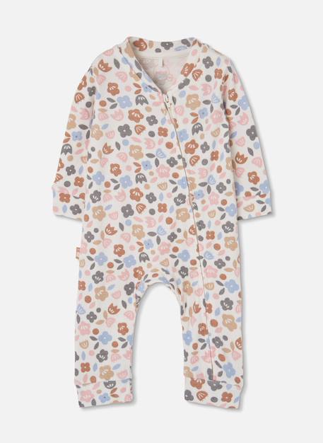 Bébé-Pyjama bébé imprimé fleurs fermeture éclair