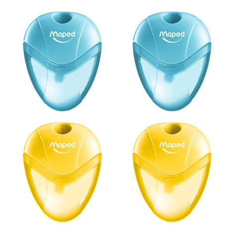 Lot de 4 taille crayons igloo 1 trou Bleu jaune 2 - vertbaudet enfant 