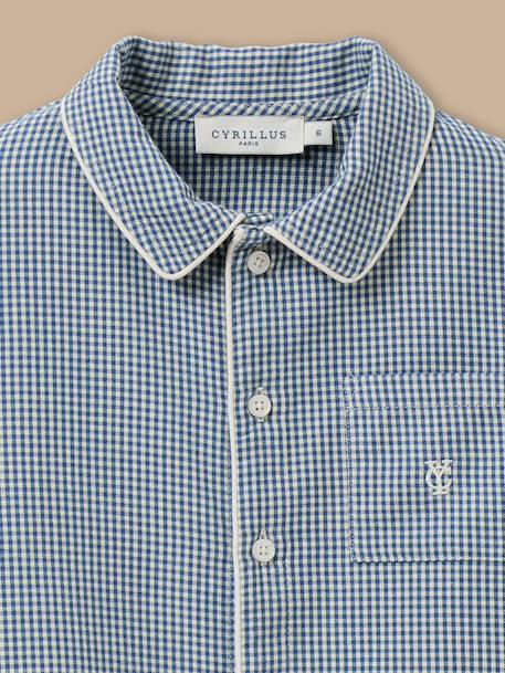 Pyjama vichy garçon Carreaux bleu 2 - vertbaudet enfant 