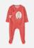 Pyjama bébé molleton imprimé petit lapin Rouge 1 - vertbaudet enfant 
