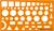 Normographe pour croquis et schémas Orange 2 - vertbaudet enfant 