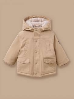 Bébé-Manteau, combipilote, nid d'ange-Parka doublée sherpa bébé
