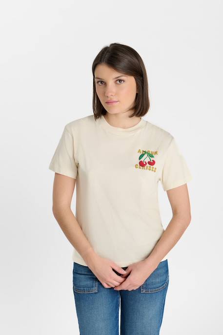 Tee-shirt aryagi Cream 1 - vertbaudet enfant 