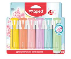 -Surligneurs fluo peps pastel