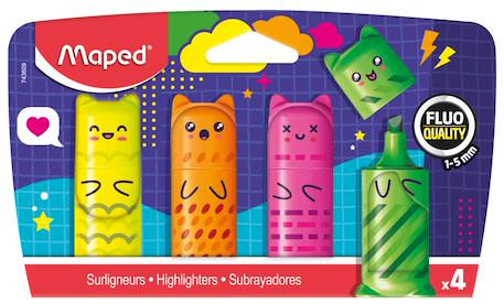 Fille-Accessoires-Fourniture scolaire-Lot de mini surligneurs fluo format compact
