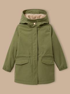 Parka imitation fourrure - collection junior  - vertbaudet enfant