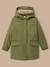 Parka imitation fourrure - collection junior Vert olive 1 - vertbaudet enfant 