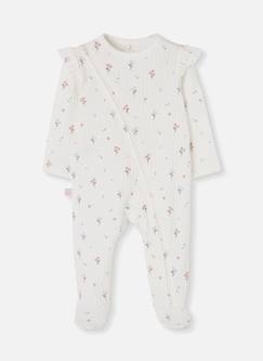 Bébé-Pyjama, surpyjama-Pyjama bébé imprimé fleurs avec volants