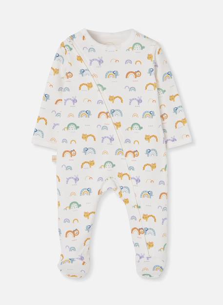 Bébé-Pyjama bébé imprimé animaux et arc-en-ciel