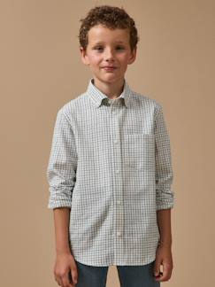 -Chemise à carreaux tattersall garçon