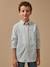 Chemise à carreaux tattersall garçon Carreaux bleu 1 - vertbaudet enfant 