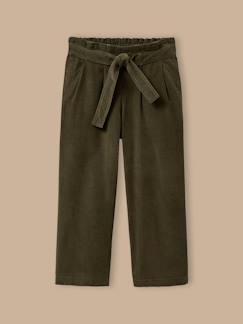 -Pantalon large  en velours