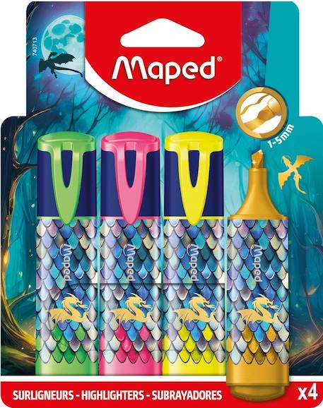 Fille-Accessoires-Fourniture scolaire-Pochette surligneurs dragon