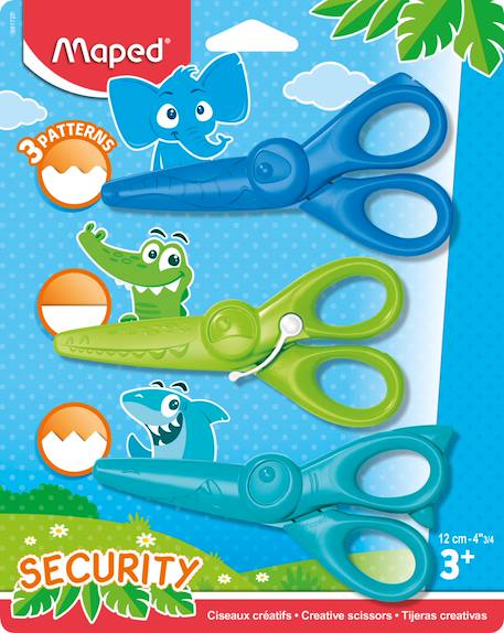 Set de ciseaux créatifs Bleu Vert 1 - vertbaudet enfant 