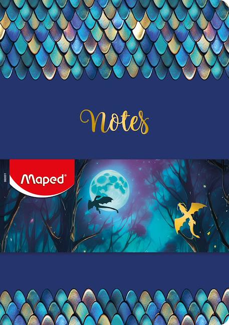 Carnet de note dragon a5 Bleu 4 - vertbaudet enfant 
