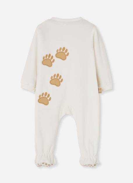 Pyjama bébé brodée ours Blanc 2 - vertbaudet enfant 