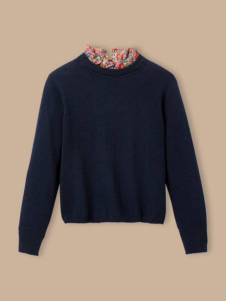 Pull  col tissu liberty Liberty annie and may rouge 1 - vertbaudet enfant 