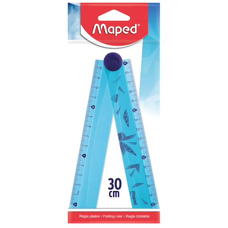 Règle pliable 15 et 30 cm Bleu 1 - vertbaudet enfant 