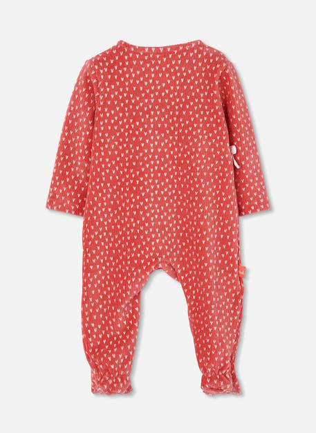 Pyjama bébé molleton imprimé petit lapin Rouge 2 - vertbaudet enfant 