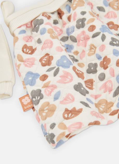 Robe bébé en maille fleurs brodées hiboux Blanc 4 - vertbaudet enfant 