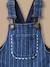 Salopette rayée en denim bébé Rayure tennis 2 - vertbaudet enfant 