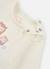 Robe bébé en maille fleurs brodées hiboux Blanc 3 - vertbaudet enfant 