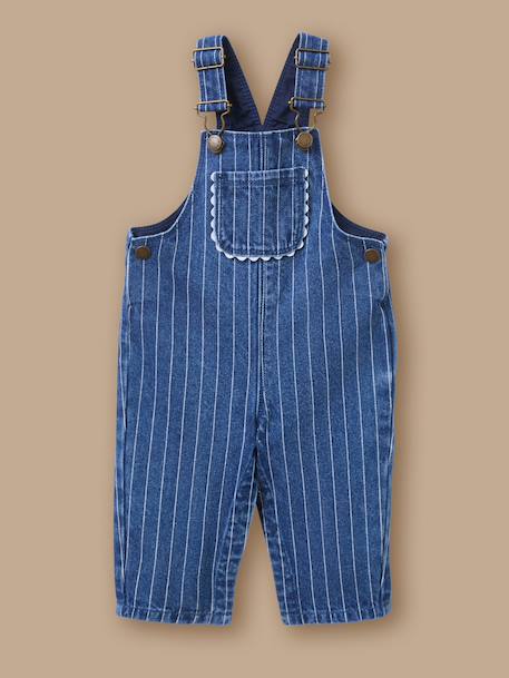 Bébé-Salopette rayée en denim bébé