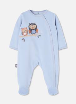 Bébé-Pyjama, surpyjama-Pyjama bébé molleton broderie hiboux