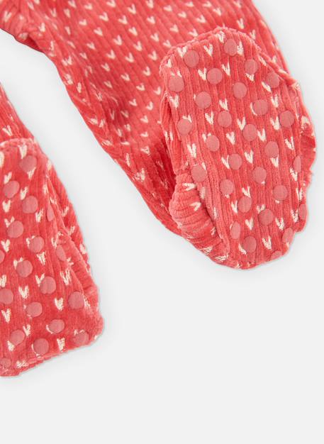 Pyjama bébé molleton imprimé petit lapin Rouge 4 - vertbaudet enfant 