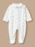 Pyjama bébé en velours imprimé Blanc doux 1 - vertbaudet enfant 